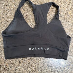 Balance Athletica Black Racerback Sports Bra